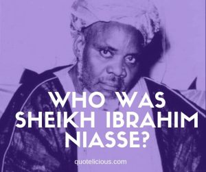 who was sheikh ibrahim niasse