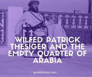 wilfed patrick thesiger arabia
