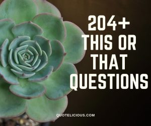 this or that questions