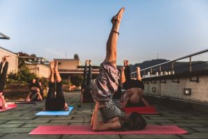 woman do yoga 1