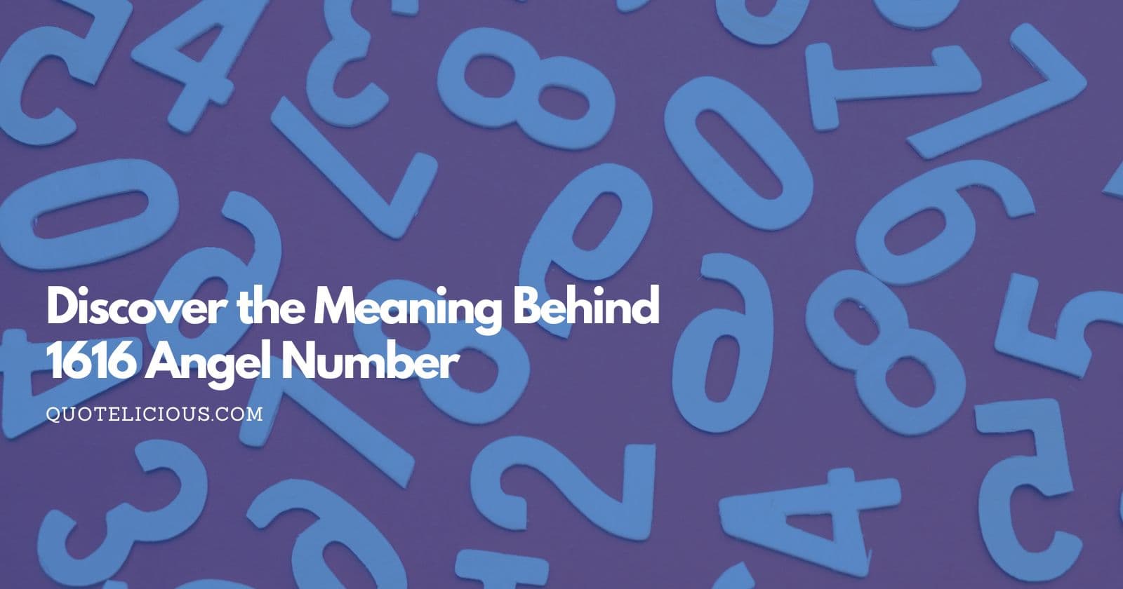 meaning behind 1616 angel number 1
