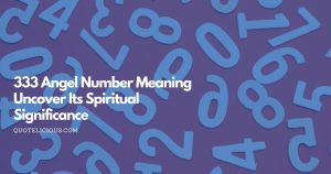 meaning behind 333 angel number