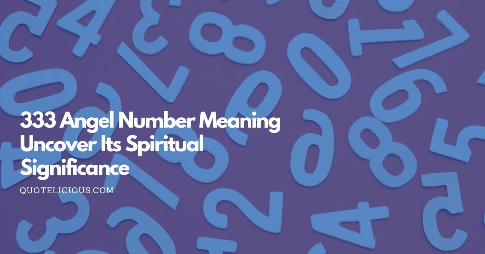 meaning behind 333 angel number