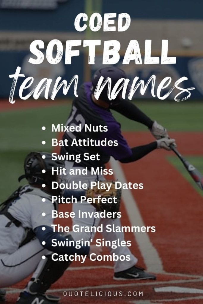 From Clever to Classic: 400+ Softball Team Names You Haven't Heard Before 15 coed softball team names