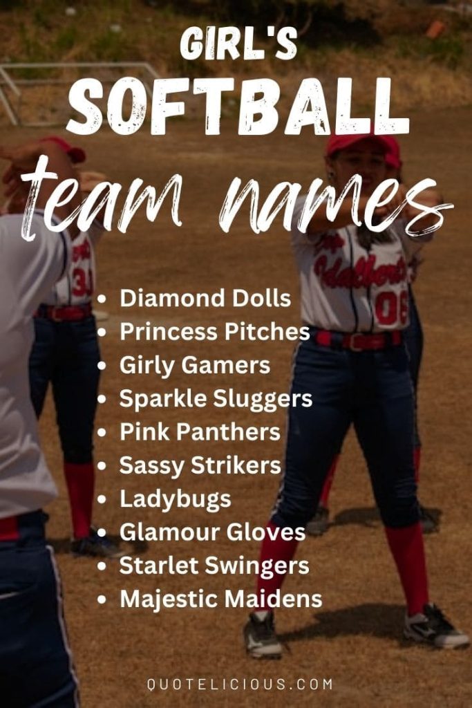From Clever to Classic: 400+ Softball Team Names You Haven't Heard Before 14 girls softball team names